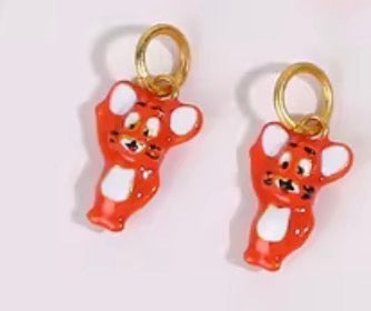 GPC 09 (O) Mickey Charm - Premium Collectible 18k Gold plated ( 1 pc ) Anti tarnish ( 14:24 mm )