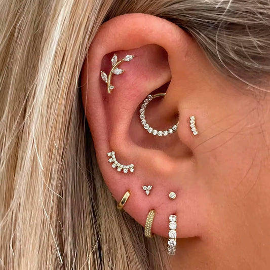 STJ04D 8 piece Set 18k gold copper plated