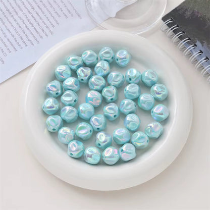 BBB 221 (g) Light Blue Irregular Bubble 3D Acrylic bead ( 1 pc ) UV Plated ( 12 mm )