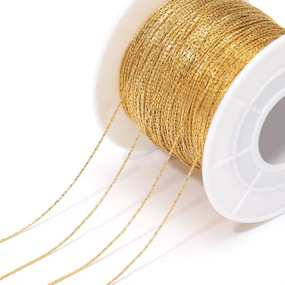 CN 332 Dainty Square Chain 18k Gold PVD plated 316 Stainless steel  ( 1 feet ) Anti tarnish ( 0.6 mm )