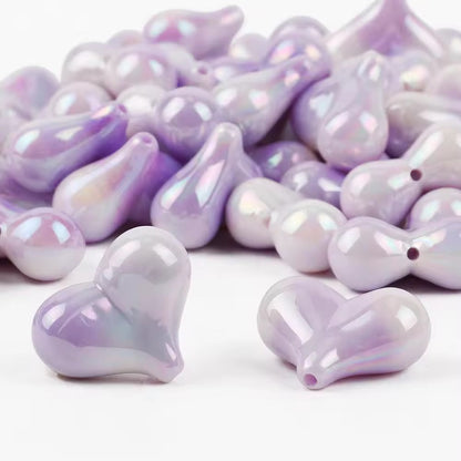 AB20 Heart UV Plated Acrylic Bead ( 1 pc ) ( 18:20 mm ) (Copy)