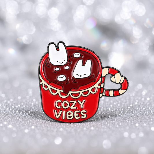 PK 139 Cozy Vibe Enamel Pin Badge ( 1 pc ) Imported Premium Quality