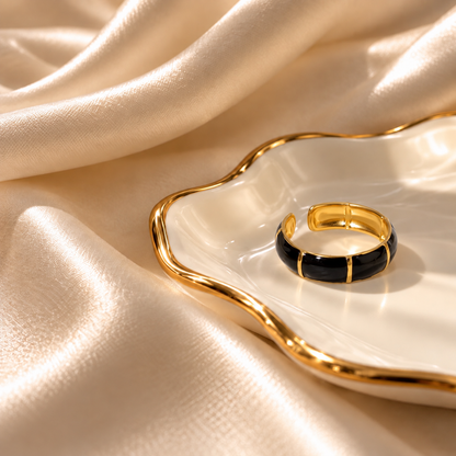 RSJ27E Ring 18k Gold PVD plated