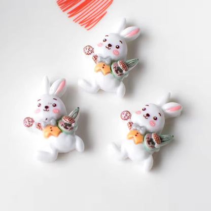 RM06G Alice cartoon kawaii themed resin charm ( 1 pc ) with / without Hook