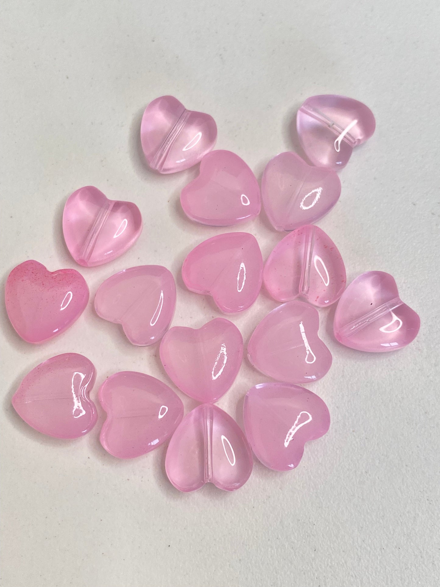 GB35 Heart Crystal glass bead ( 1 pc ) ( 8 mm )
