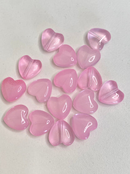 GB35 Heart Crystal glass bead ( 1 pc ) ( 8 mm )