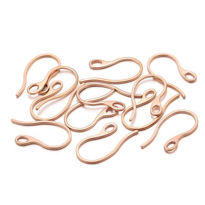 SS 2746 Rose gold plated stainless steel Thick Hooks ( 2 pc ) anti tarnish