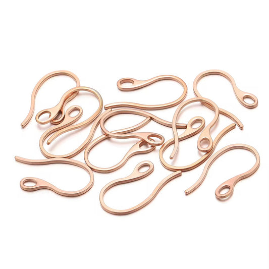 SS 2746 Rose gold plated stainless steel Thick Hooks ( 2 pc ) anti tarnish