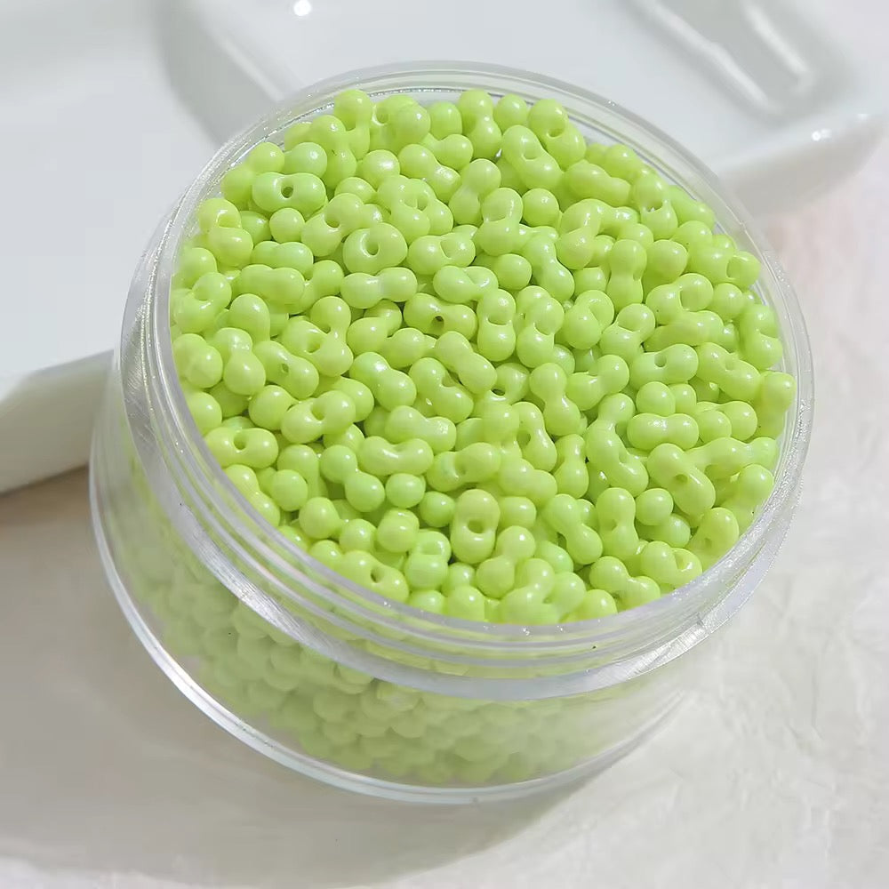 GB43 Peanut glass bead ( 1 pc ) Lampwork Bead ( 10:6 mm )