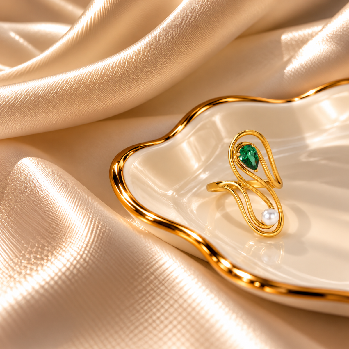 RSJ35H Ring 18k Gold PVD plated