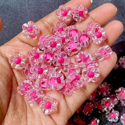 AB88 Plum blossom flower bead  (1PC)