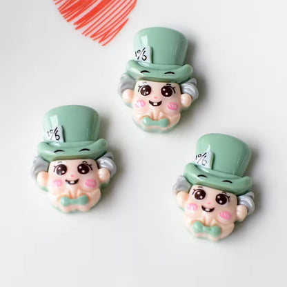 BBB 071 (g) Alice cartoon kawaii themed resin charm ( 1 pc ) with / without Hook