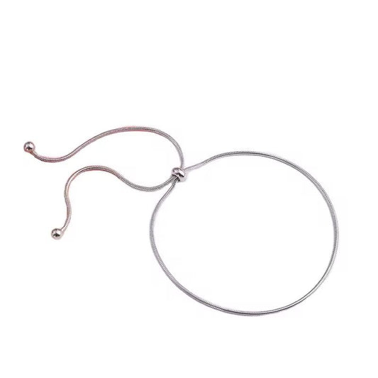 BSJ20A Liora Loop Bracelet Silver PVD plated