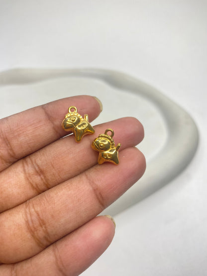 SC20A Tiny Horse charm ( 1 pc ) 18k Gold PVD