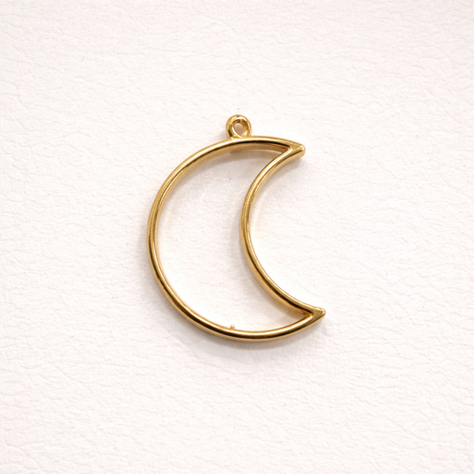 BBB 347 (f) Moon Bezel Alloy Premium ( 1 pc ) Anti Tarnish ( 25*40 mm )