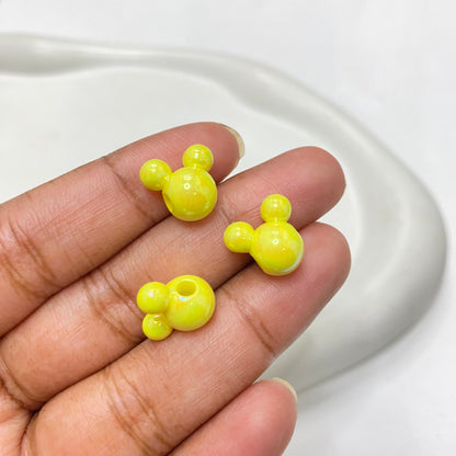 BBB 120 (F) Mickey uv plated shiny irrediscent Acrylic bead (1PC)