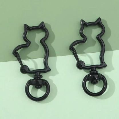 BBB 082 Cat  shape buckle keychain  clasp ( 1 pc )