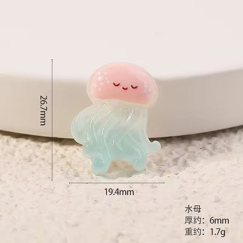 BBB 315 (a) Octopus Ocean Resin charm ( 1 pc ) with Hook