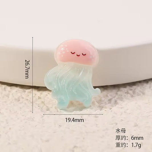 BBB 315 (a) Octopus Ocean Resin charm ( 1 pc ) with Hook