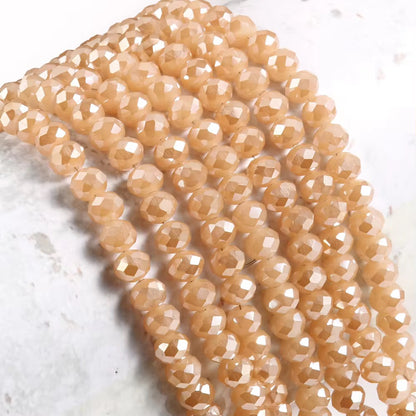 BBB 432 Faceted Rondelle Crystal glass beads ( 1 pc ) premium cut