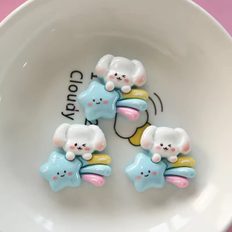 BBB 035 (B) Cute Kawaai resin charm with hook ( 1 pc )
