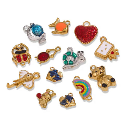 SS 2699 Cute Girl charm 18k Gold plated 316 stainless steel ( 1 pc ) Anti tarnish