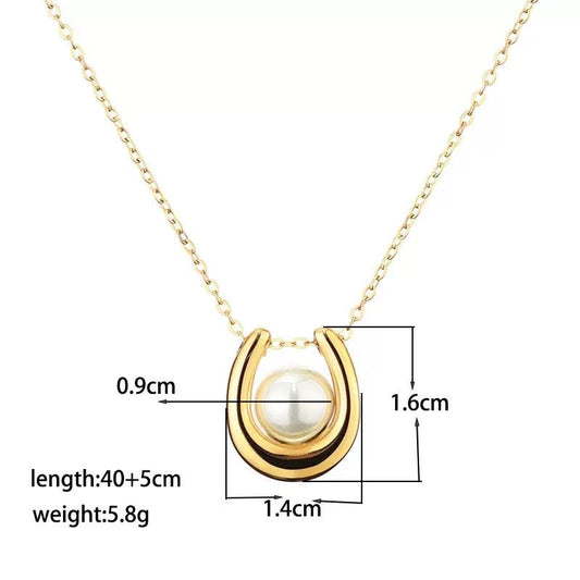 NSJ50D necklace - 18k Gold PVD plated stainless steel - Anti tarnish