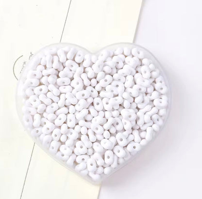 AB63 Peanut Shiny Bead ( 1 pc ) UV Plated Acrylic ( 4*6 mm )