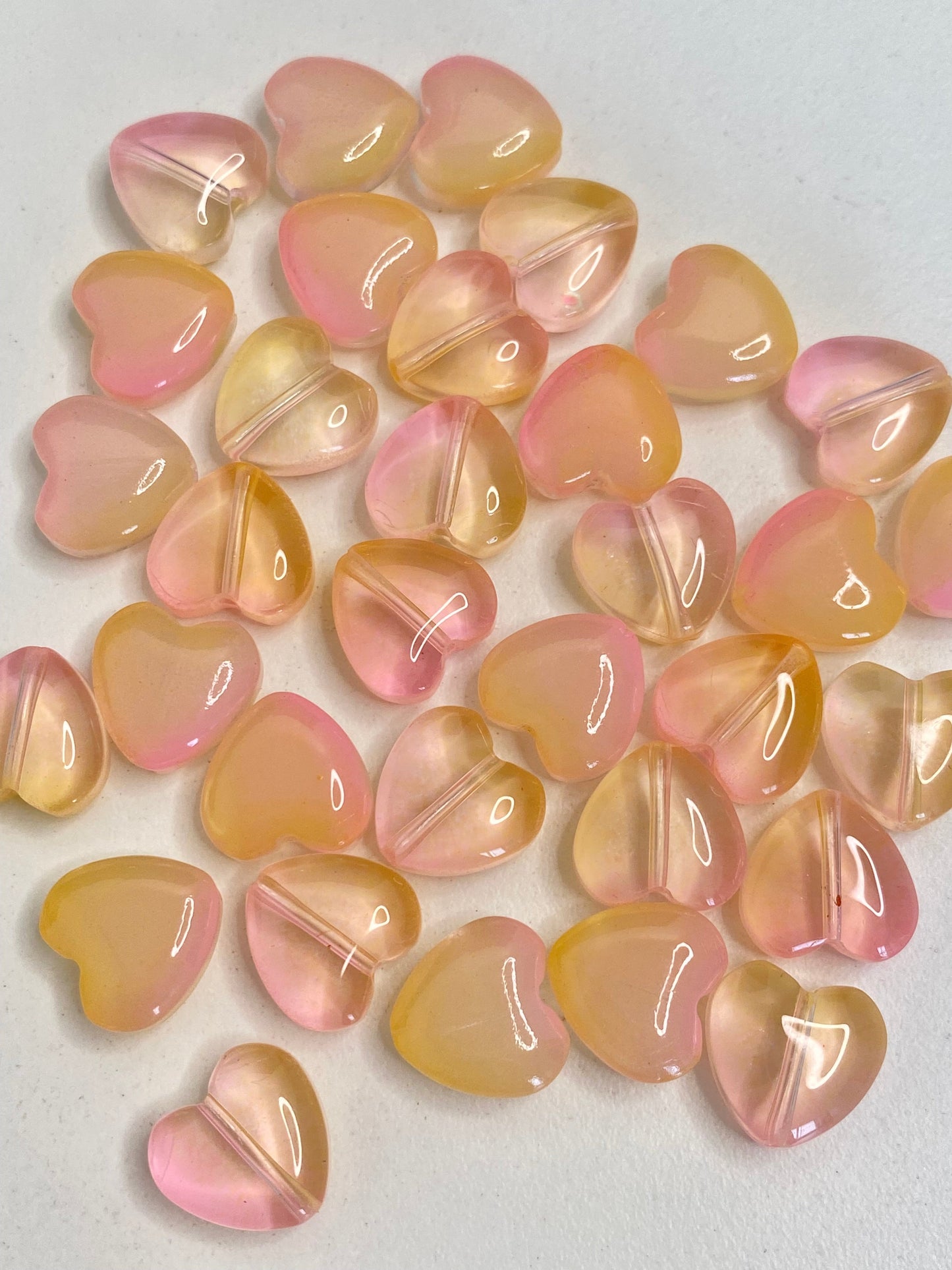 GB35 Heart Crystal glass bead ( 1 pc ) ( 8 mm )