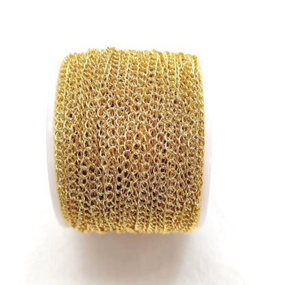 CN 316 14k Link Extension Chain 14k Gold plated ( 1 feet ) Anti tarnish ( 4mm )