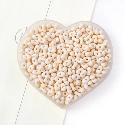 AB63 Peanut Shiny Bead ( 1 pc ) UV Plated Acrylic ( 4*6 mm )