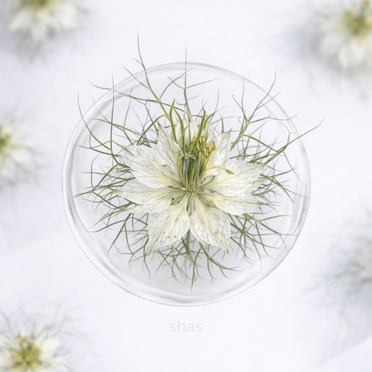 DF 12 White Jasmine Pressed Dried Flower ( 1 pc ) Plain dried flower for Resin Art