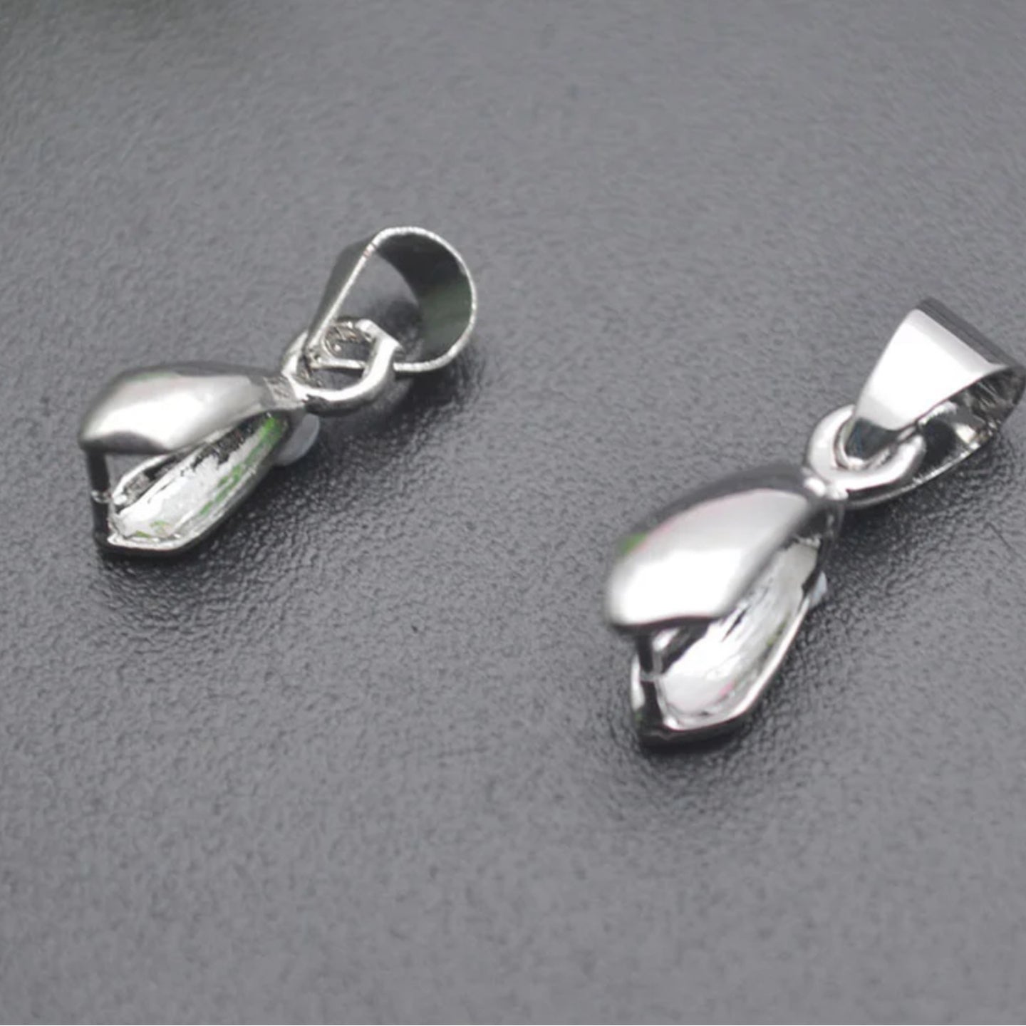 SP845 Silver plated pendant bail - anti tarnish
