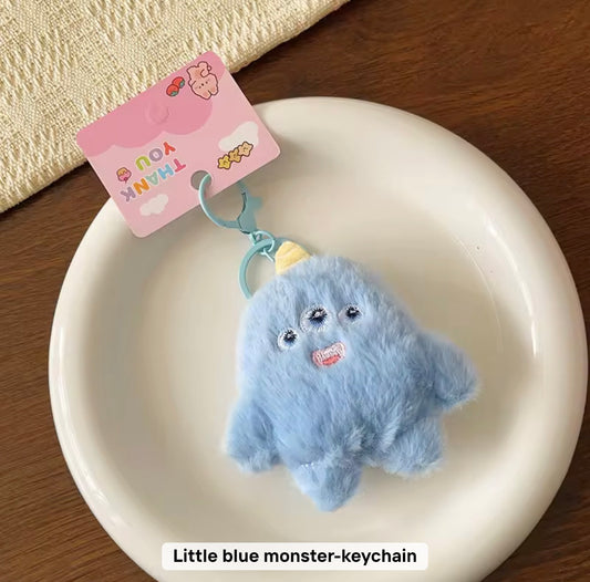 PK 95 Monster 3D Plush Toy Keychain ( 1 pc ) Imported Premium Quality