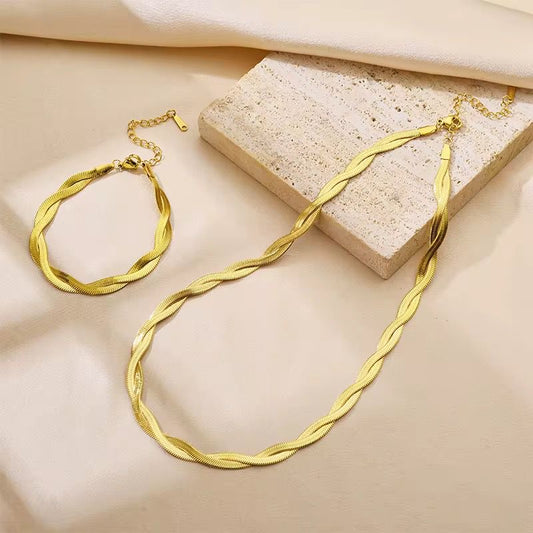 SJ 1164 Necklace - 18k Gold PVD plated stainless steel - Anti tarnish