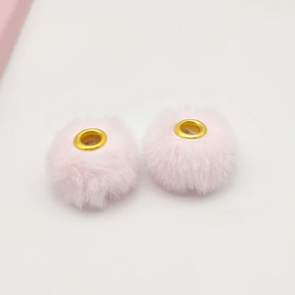 BBB 341 (c) Pink Pom Pom Bead ( 1 pc ) Fuzzy Fur ( 20 mm )