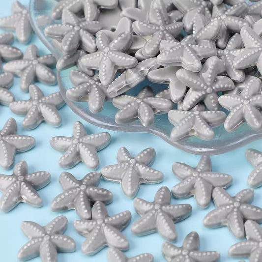 BBB 053 (d) Star Fish porcelain ceramic bead ( 1 pc )