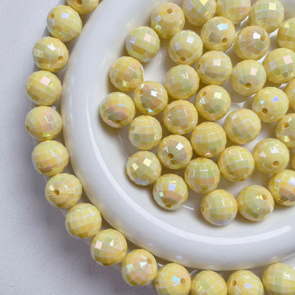 AB01 Disco Ball Luminous Bead ( 1 pc ) UV Plated Acrylic ( 16 mm )