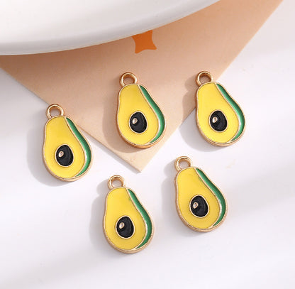 SS 1079 Avocado enamel charm ( 1 pc ) High quality shine