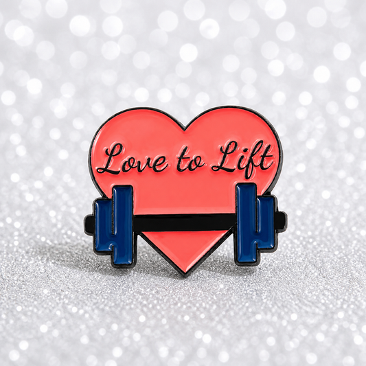 PK 116 Love to Lift Enamel Pin Badge ( 1 pc ) Imported Premium Quality