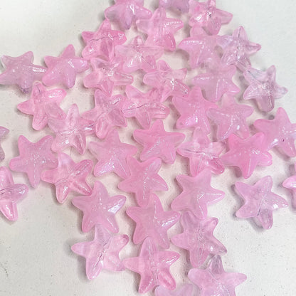 BBB 259 (c) Light Pink Starfish glass bead ( 1 pc ) Lampwork Bead ( 15 mm )