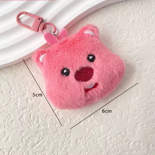 PK 23 Pink Bear 3D Plush Toy Keychain ( 1 pc ) Imported Premium Quality