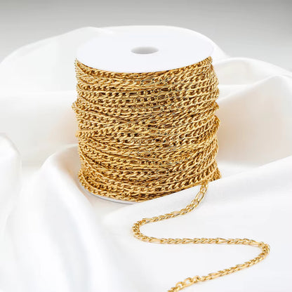 CN 379 Thick Cuban 18k Gold PVD plated 316 Stainless steel ( 1 feet ) Anti tarnish ( 4.5 mm )