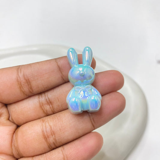 BBB 128 (G) Rabbit uv plated shiny irrediscent Acrylic bead (1PC)
