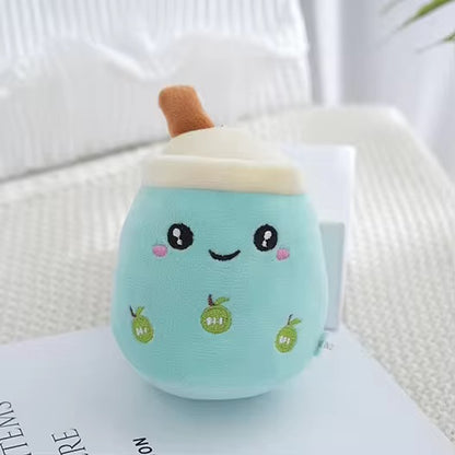 PK 08 Mint Milk Boba Kawaii 3D Plush Toy Keychain ( 1 pc ) Premium Quality ( 10 cm )