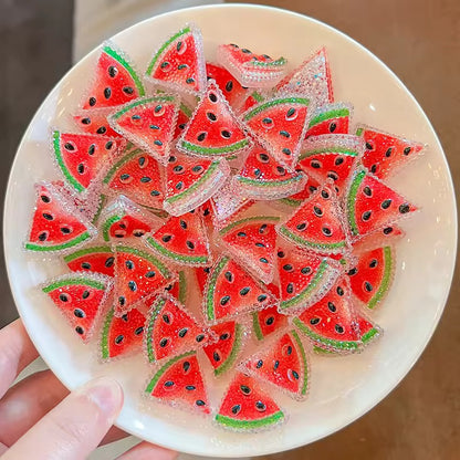 BBB 101 (e) Watermelon Fruit Diamond Cabochon Acrylic Charm ( 1 pc ) ( 26mm )
