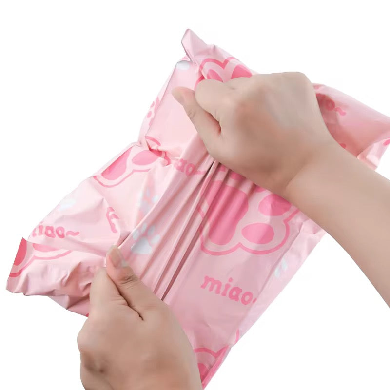 Paw-fect 😍 Poly Mailer Bag -  Waterproof & Double Sided - Designer Premium Packaging ( 10:13 inch )