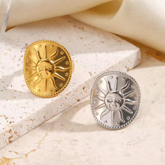 RSJ28B Sun textured Ring