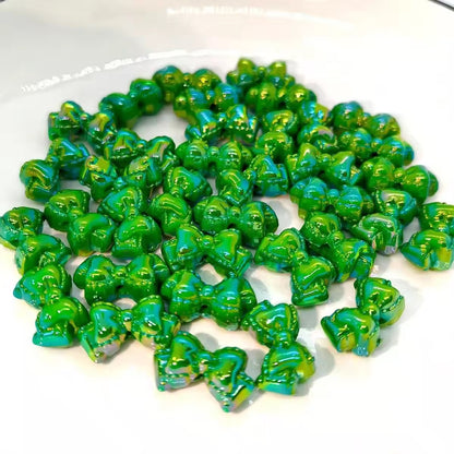 BBB 397 Bow Luminous Bead ( 1 pc ) UV Plated Acrylic ( 25*15mm )