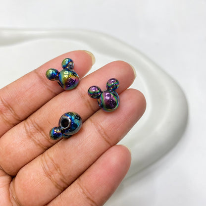 BBB 120 (L) Mickey uv plated shiny irrediscent Acrylic bead (1PC)